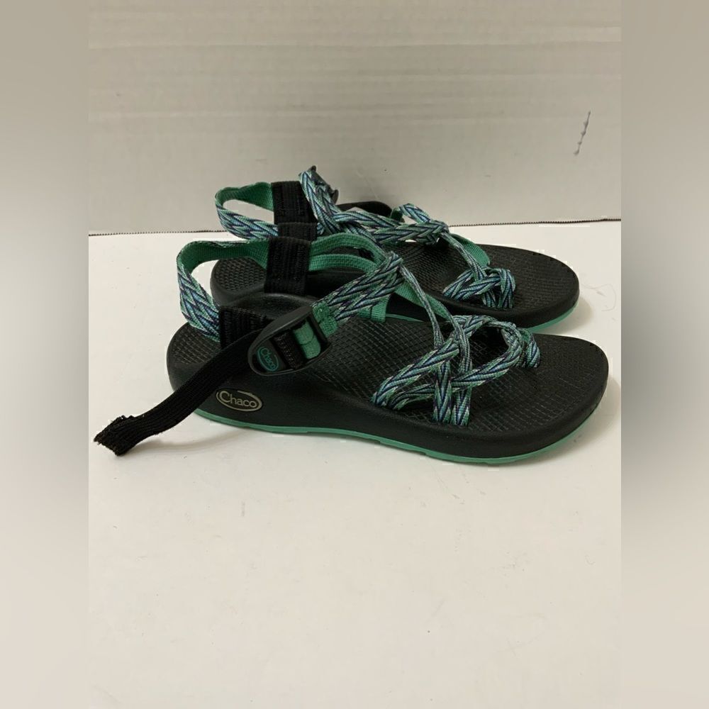 Chaco ZX2 Yampa River Vibram Women’s Blue/Green Strappy Athletic Sandals Size 7 - Picture 3 of 7